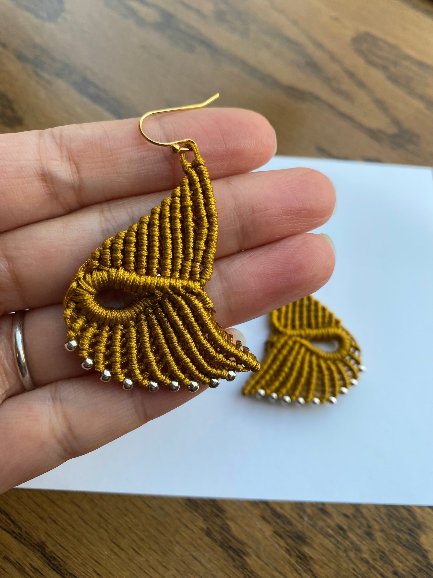 Macrame Earrings, Bohemian Fashion, Tribal Ethnic Bellydance, Handmade Earrings,Handmade Macrame, Dangle Earring,Macrame Jewelry
