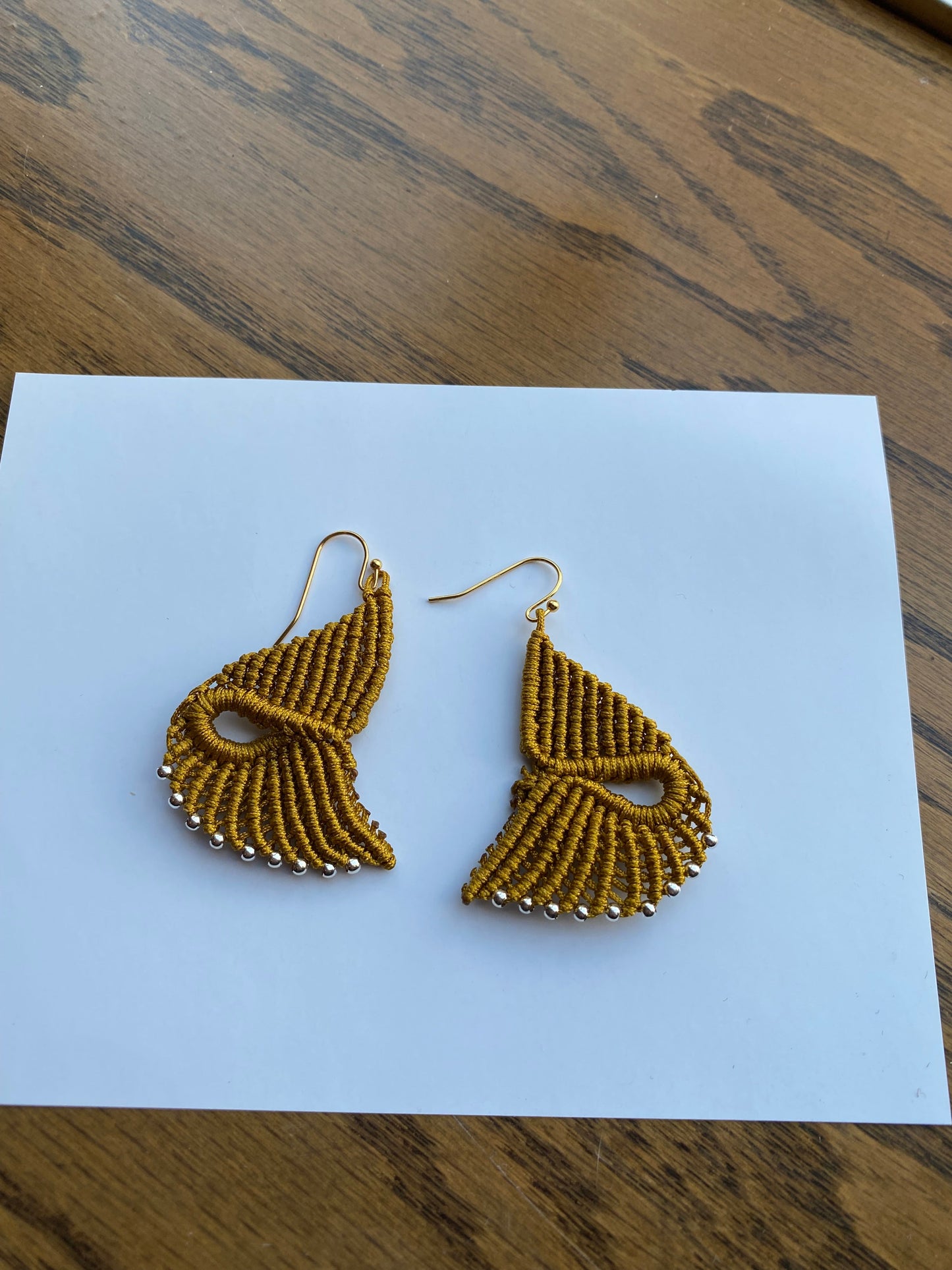 Macrame Earrings, Bohemian Fashion, Tribal Ethnic Bellydance, Handmade Earrings,Handmade Macrame, Dangle Earring,Macrame Jewelry