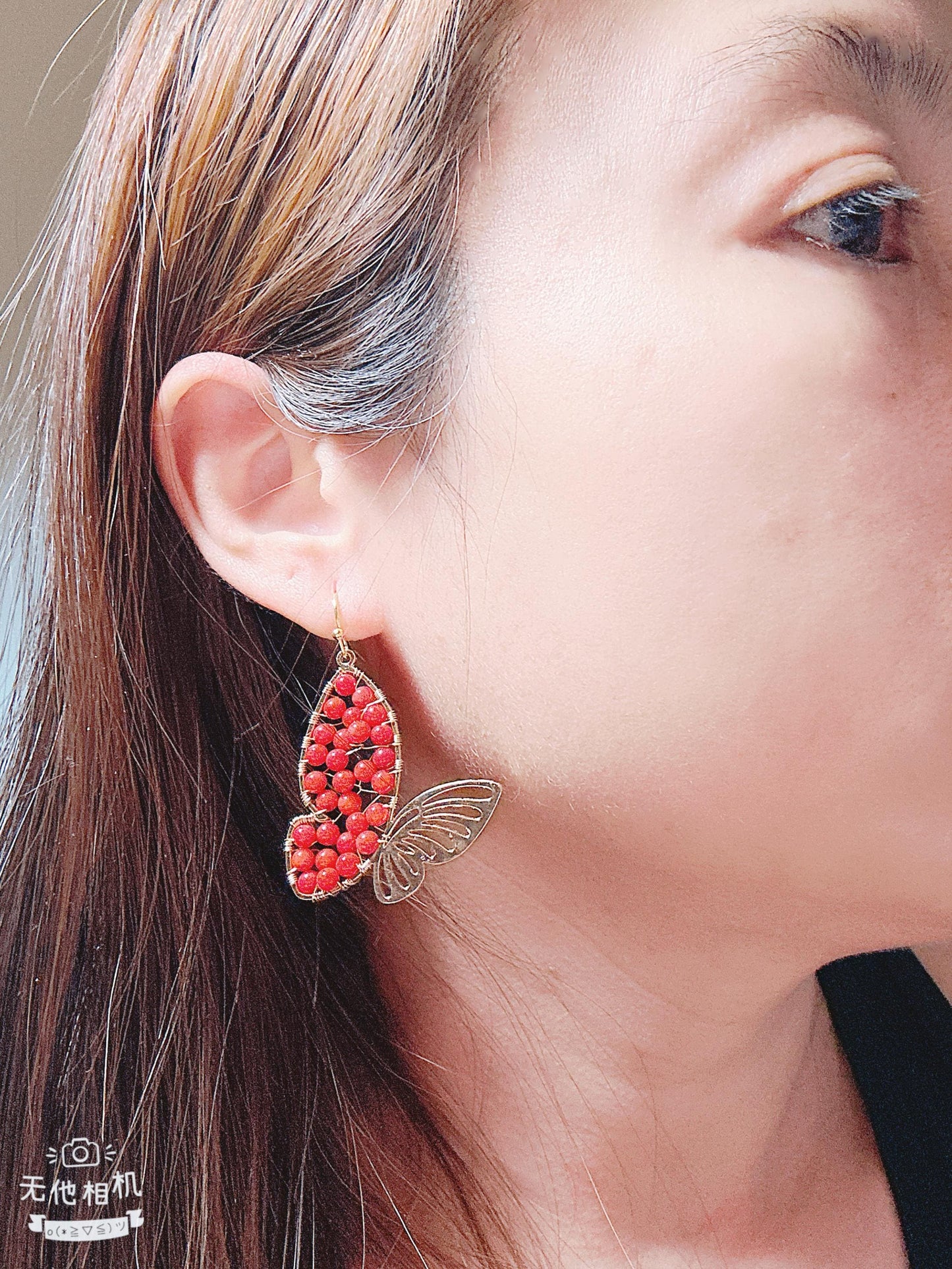 Coral with Gold plated Wire Wrapped Handmade, size: 2” length X 2” width heart shaped