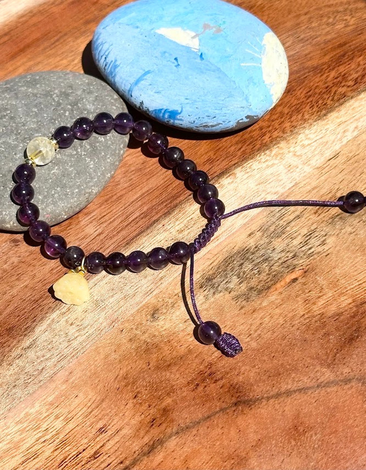 6mm Amethyst Stretch Handmade Bracelet