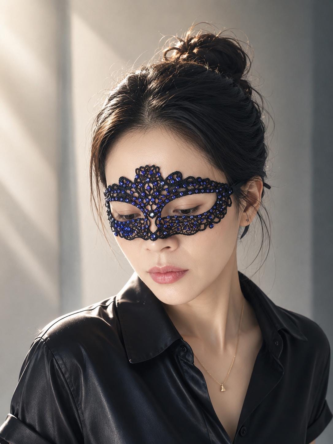 Masquerade Mask with  Approx. 150-170 pieces rhinestones, Women's Masquerade Mask, Masquerade Ball Mask