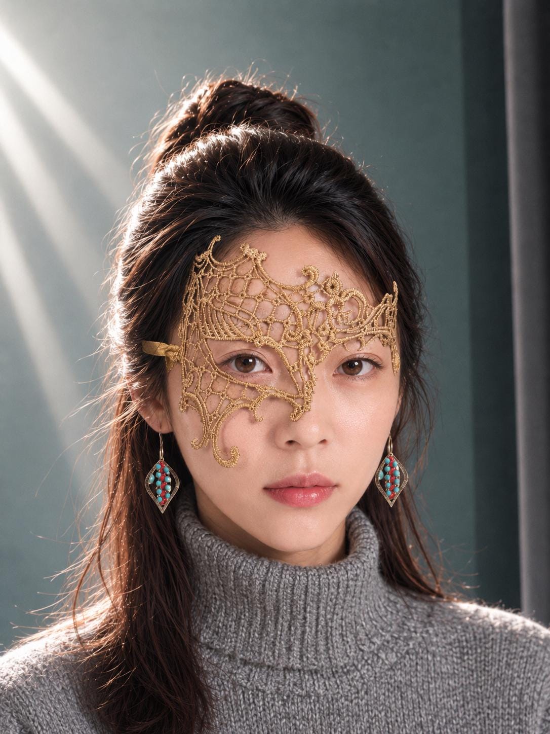 Lace Mask, Embroidery, Appliques, Black Mask, Party Mask, Wedding Mask, Halloween Mask