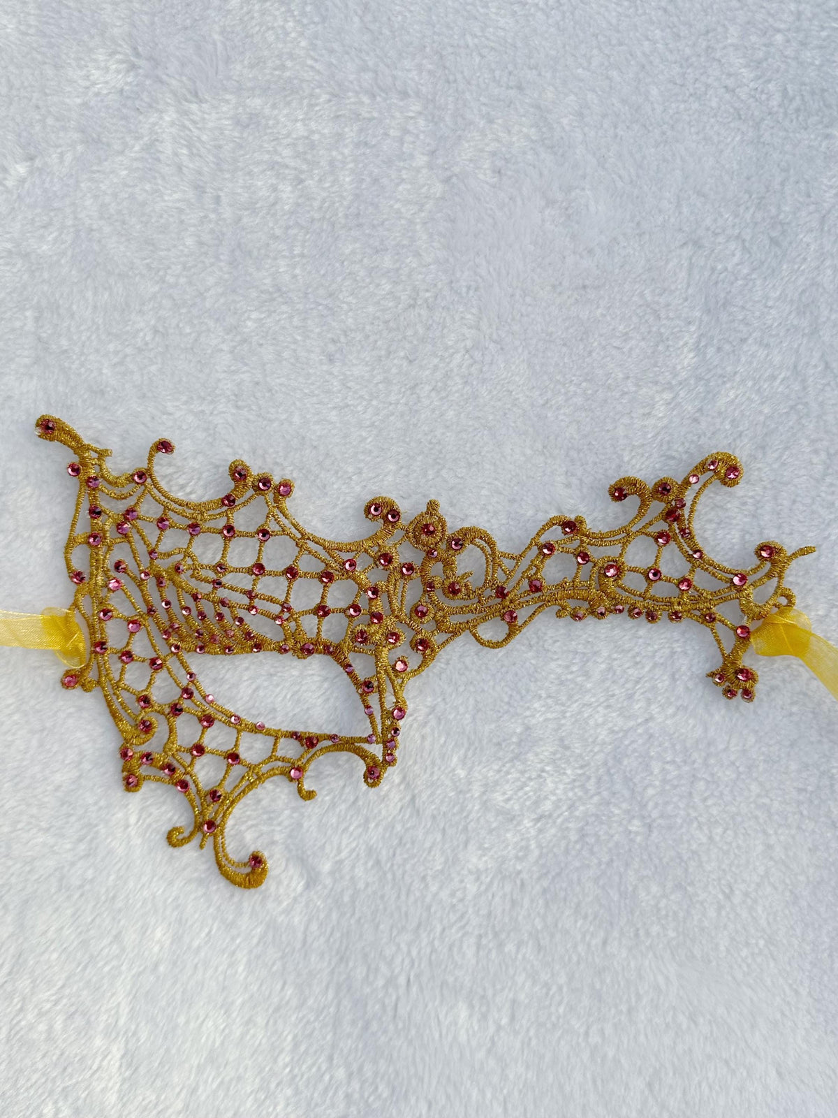 Lace  Masquerade Mask, theatrical play, Mardi Gras, Halloween party mask, made with rhinestone