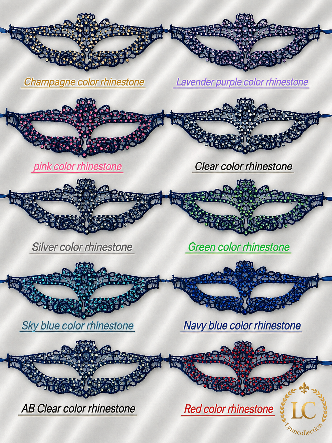 Masquerade Mask with  Approx. 150-170 pieces rhinestones, Women's Masquerade Mask, Masquerade Ball Mask
