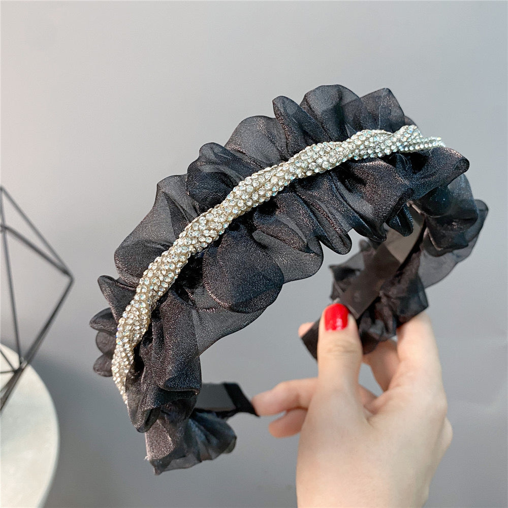 Fashion Headband,Rhinestone Headbands,Headband Jeweled Head Bands for Women Girls Hair Accessories