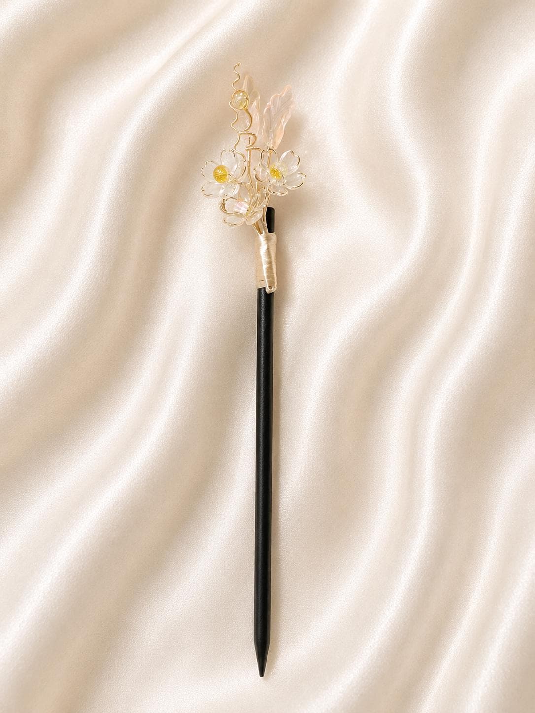Vintage Hair Stick, Hairpin, ( agates gemstone) Ancient Style Costume Handmade wooden Hair Accessory