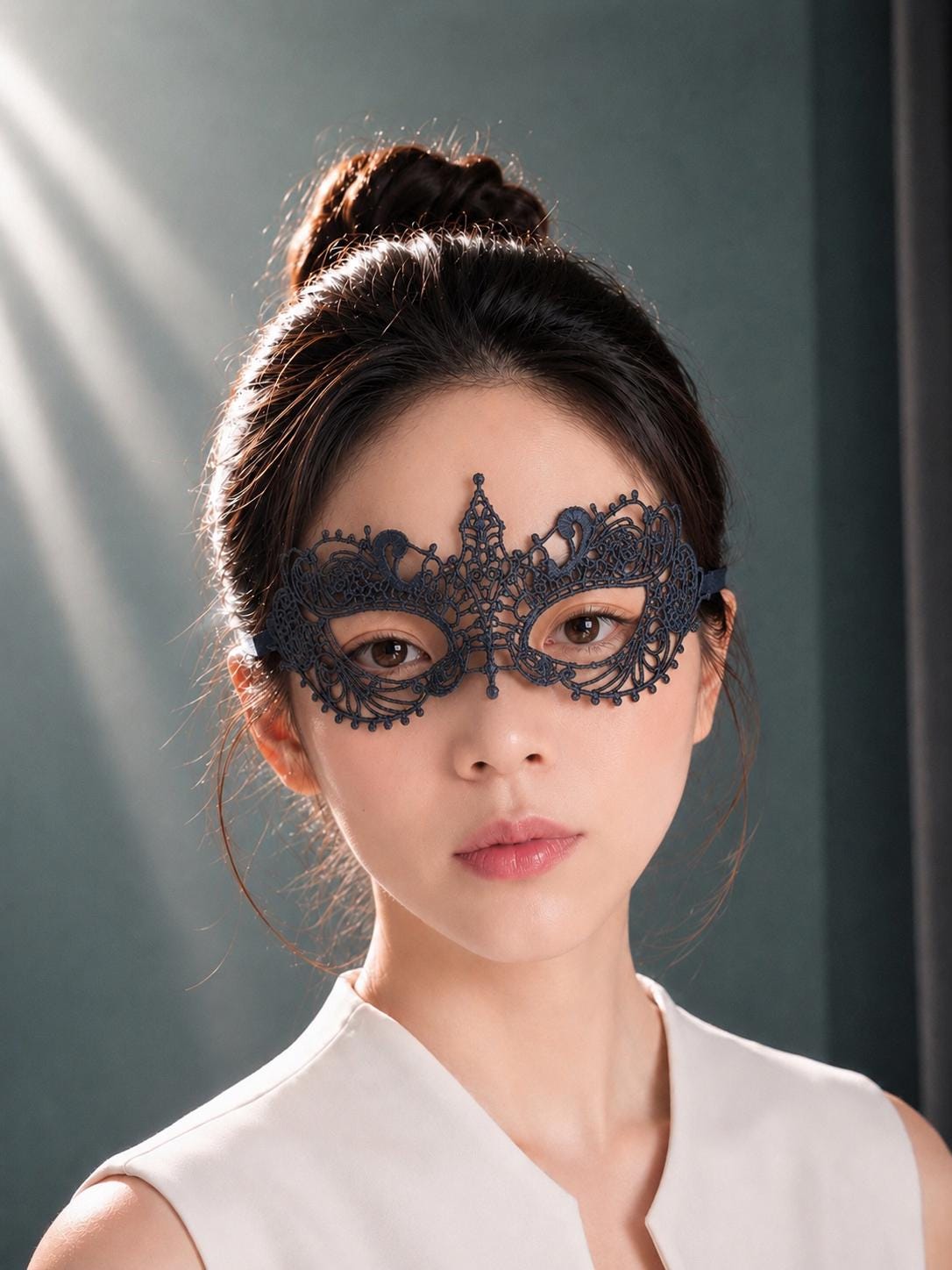 Luxury Masquerade Mask Womens Lace Eye Mask for Ball Proms and Party, Halloween Party