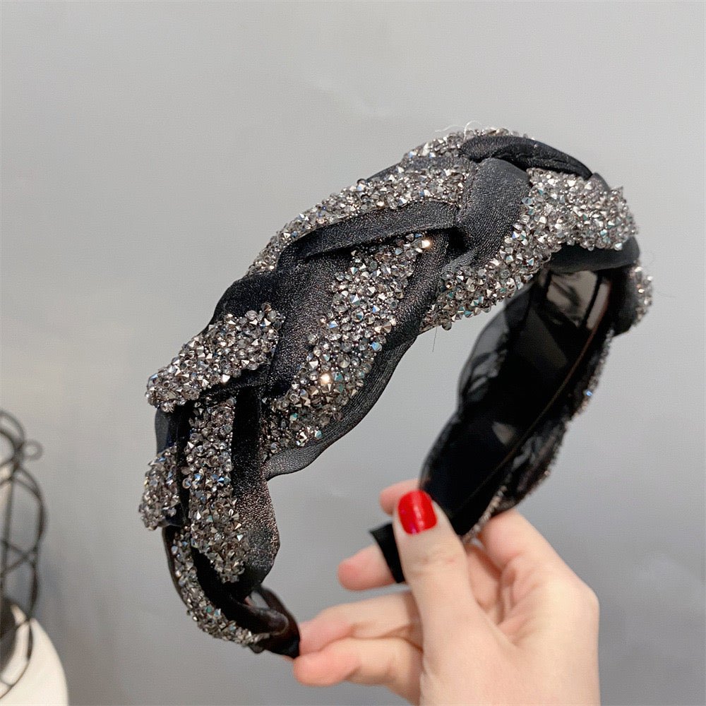 Fashion Headband,Rhinestone Headbands,Headband Jeweled Head Bands for Women Girls Hair Accessories