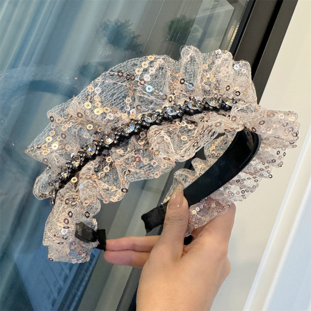 Fashion Headband,Rhinestone Headbands,Headband Jeweled Head Bands for Women Girls Hair Accessories