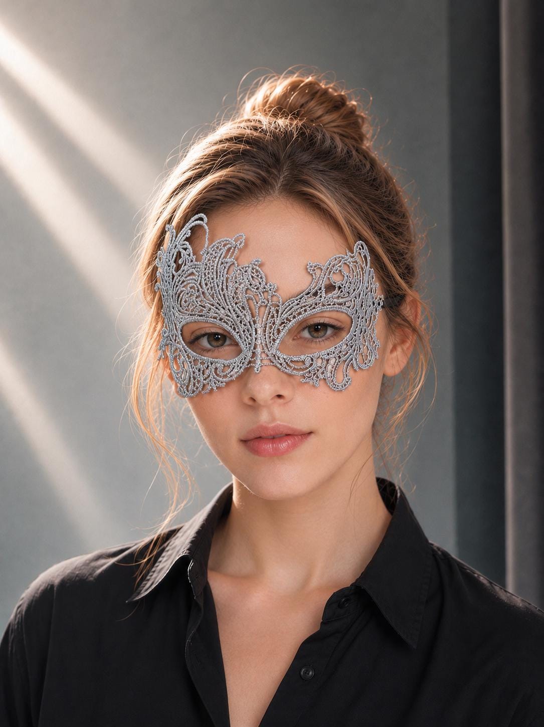 Lace Masquerade Mask, ( no rhinestone or beads) Venetian Lace Eye Mask For Party Prom Ball Costume Mardi Gras, Halloween Party mask