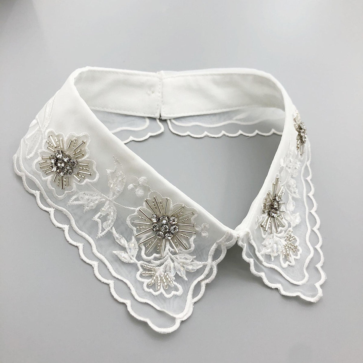 Beaded Detachable Collar: Women's Fashion Lapel