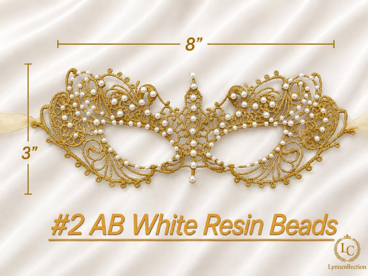 Lace Masquerade Mask with Rhinestones, Embroidery mask,