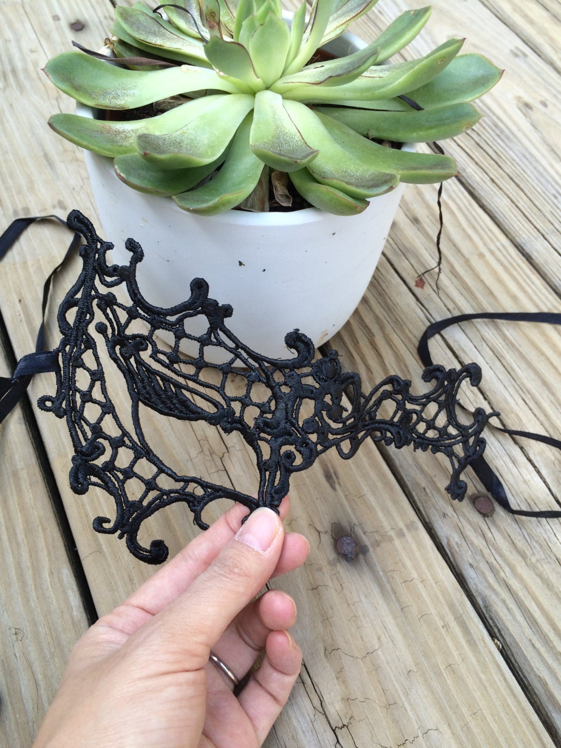 Lace Mask, Embroidery, Appliques, Black Mask, Party Mask, Wedding Mask, Halloween Mask